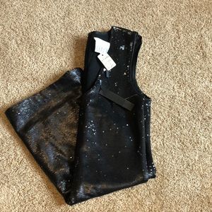 New black sequin mini dress
